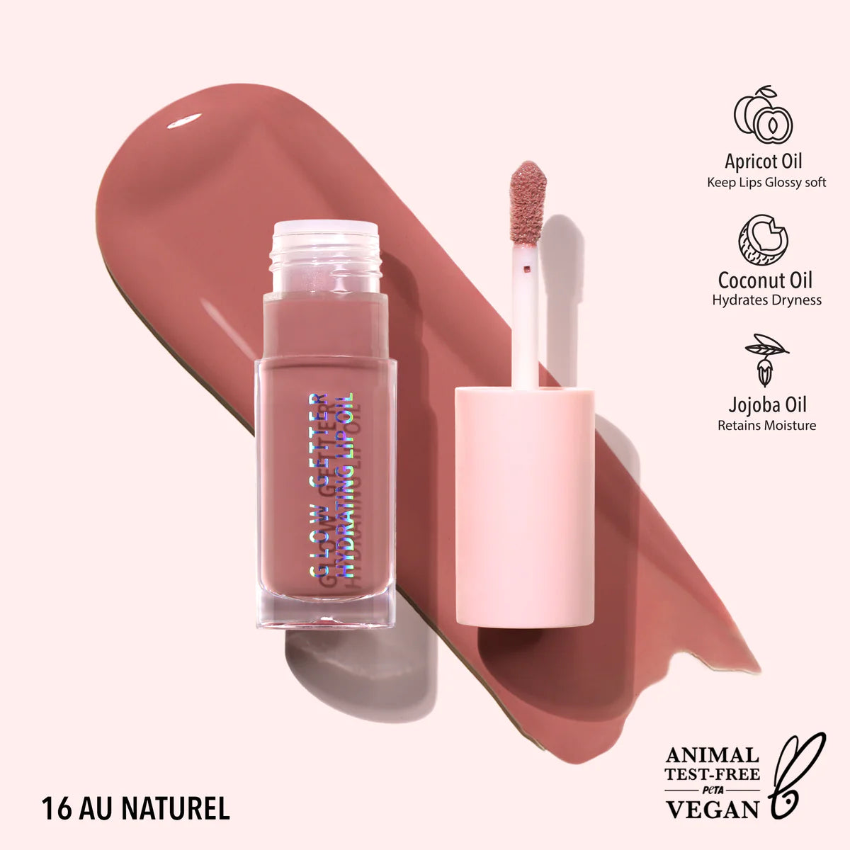 Moira Glow Getter Hydrating Lip Oil - (Au Naturel)